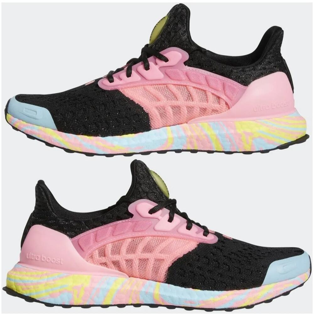 Adidas UltraBoost DNA ClimaCool Core Black/ Pink/ Beam Yellow M9 / W10 NEW‎ $190